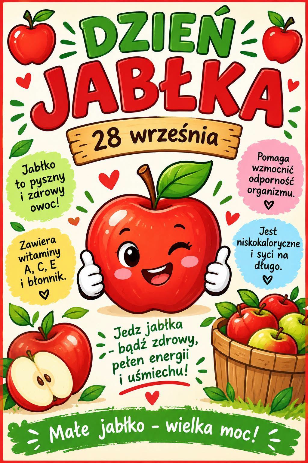 Dzień Jabłka w naszej szkole już w poniedziałek !!!